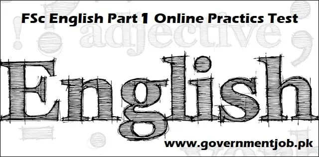 Fsc English Part 1 Online Quiz Test