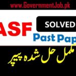 ASF PAST PAPERS MCQs & ASF Written Test Syllabus