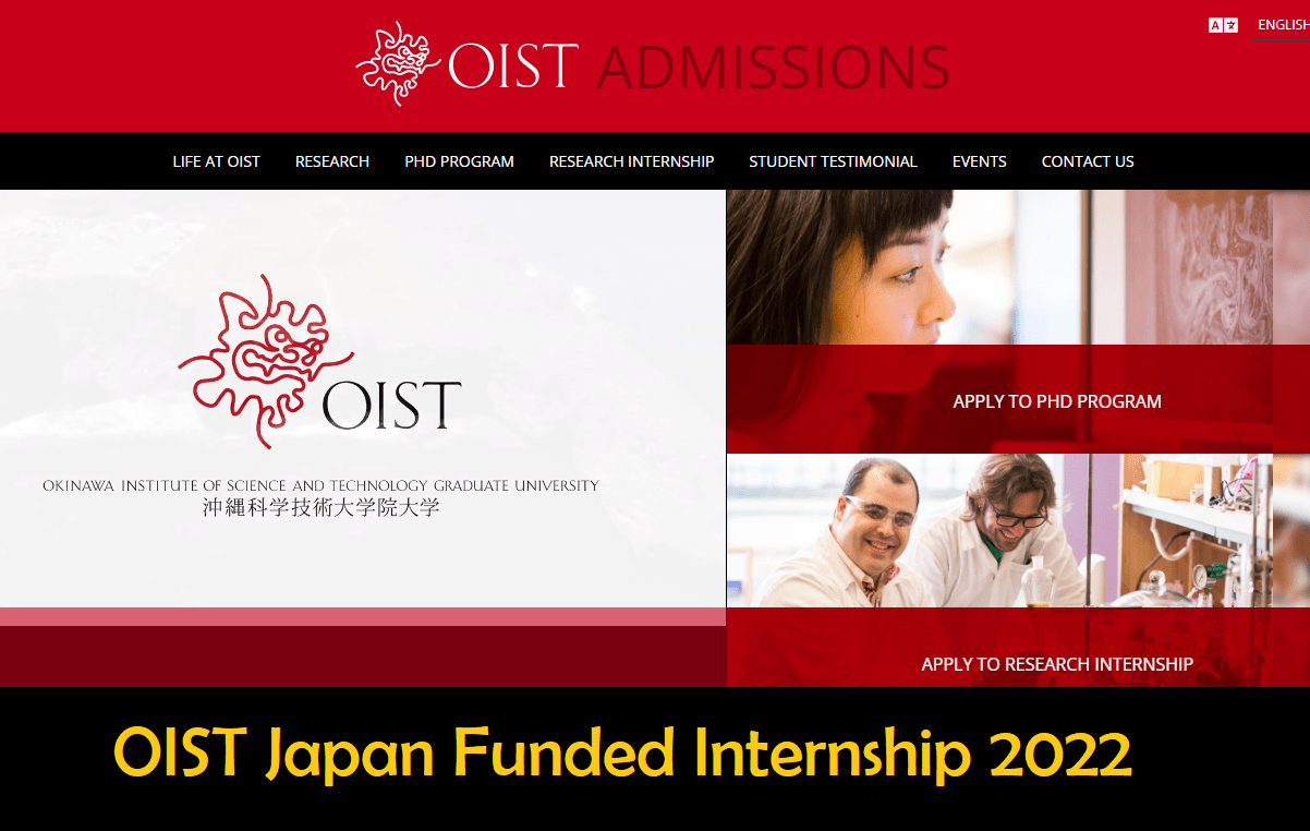 OIST Japan Funded Internship 2022