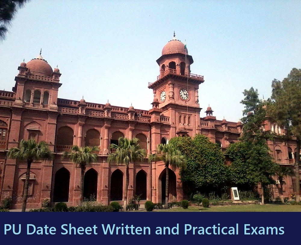 Punjab University Date Sheet Announces for Written and Practical Exams