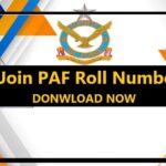 Download PAF Roll Number Slip for Commissioned Officers-min