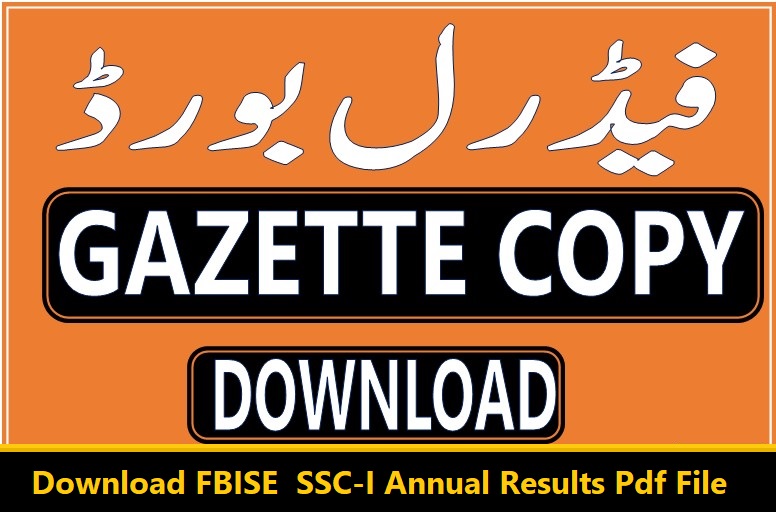 Download FBISE SSC-I Annual Results Pdf