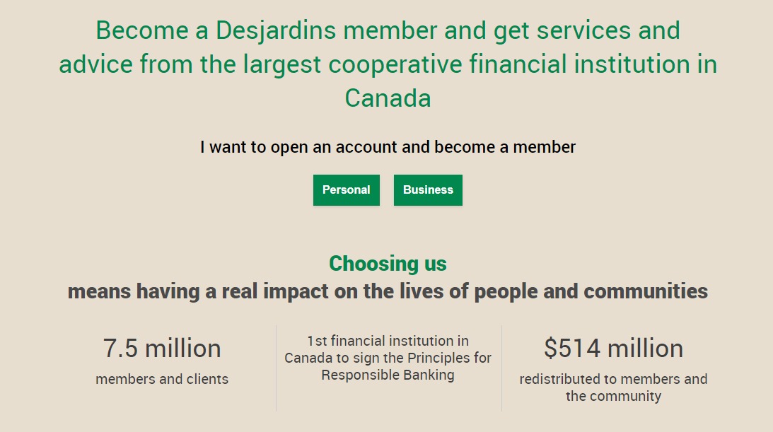 Personal and business financial services - Desjardins 