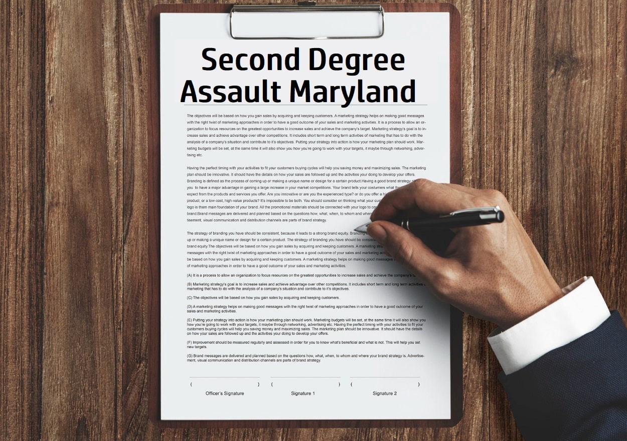Second Degree Assault Maryland