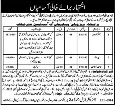 Latest Department of Archaeology & Museums Management Posts Lahore 2023
