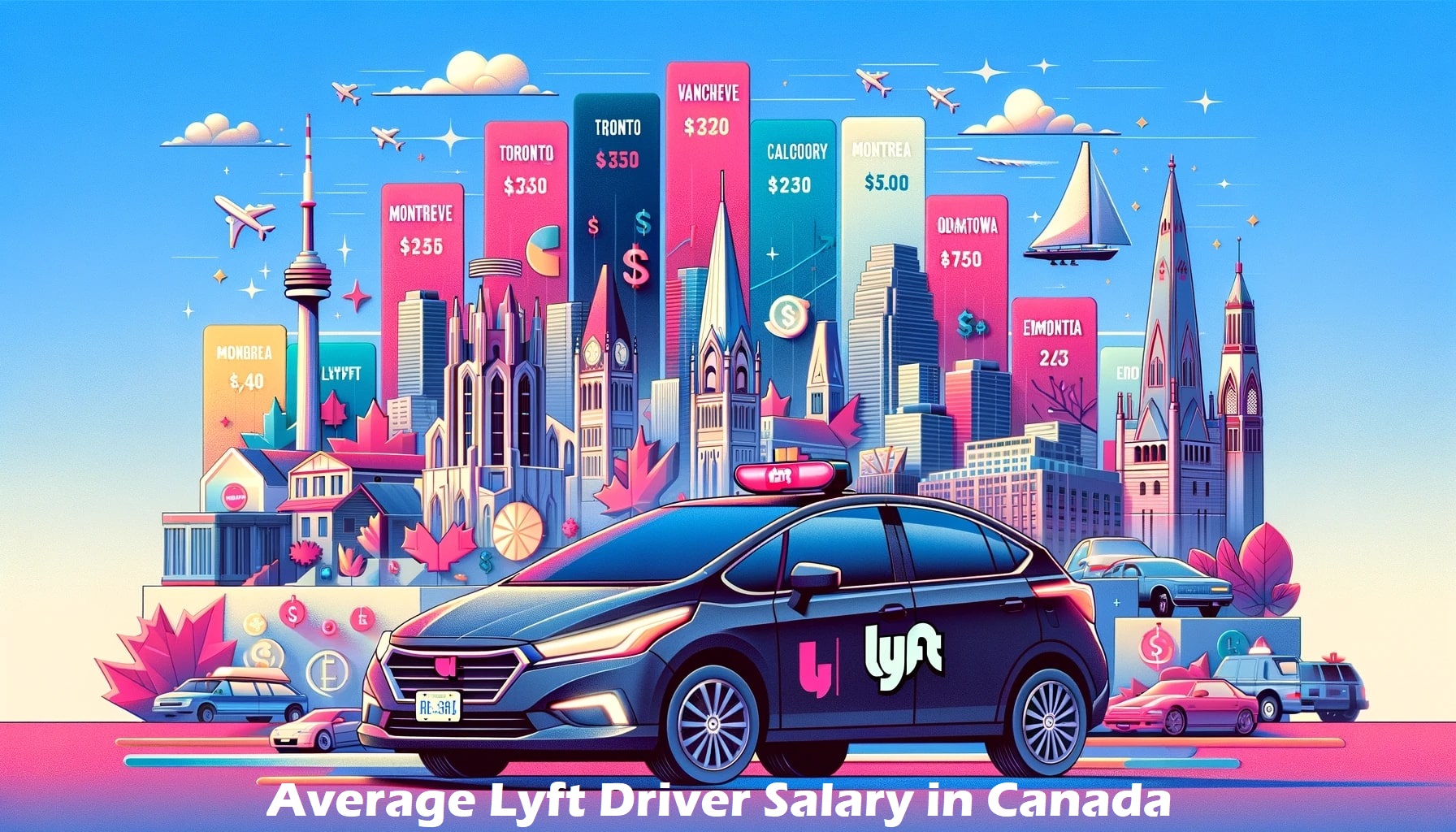 Average Lyft Driver Salary in Canada - Annual, Monthly,Weekly & Hourly Pay