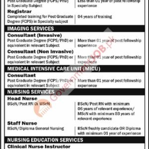Nursing Services Job Advertisement