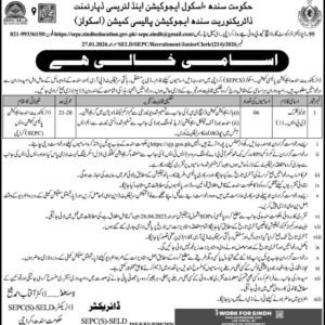 Junior Clerk (BPS-11) Job Advertisement