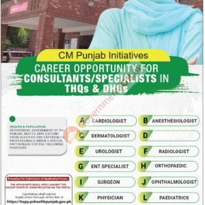 Paediatrics Specialist Job Advertisement