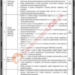 Project Development Specialist (UNFCCC) (PPS-10) Job Advertisement