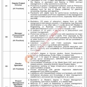 Manager Procurement/Contracts Job Advertisement