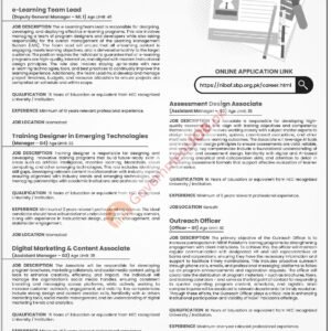 Digital Marketing & Content Associate (Assistant Manager – G2) Job Advertisement