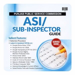 PPSC Punjab Police ASI Book (GUIDE) April 2026 | Latest Pattern With Solved MCQs