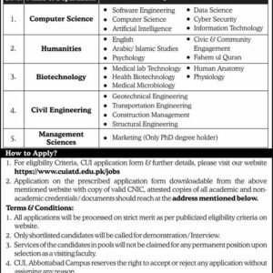 Computer Science (Visiting Faculty Pool) Job Advertisement
