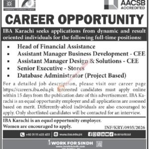 Assistant Manager Design & Solutions - CEE Job Advertisement