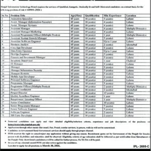 Project Director Job Advertisement