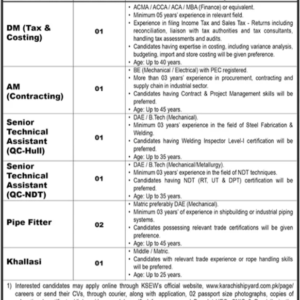 Pipe Fitter Job Advertisement