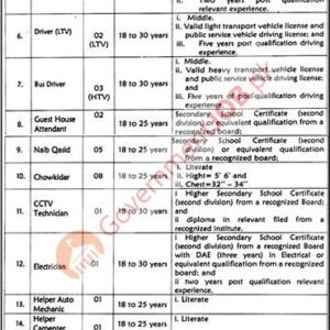 CCTV Technician Job Advertisement