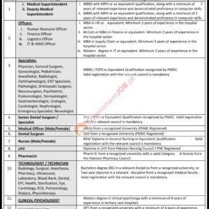 Psychiatrist Job Advertisement