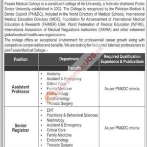 Senior Lecturer Job Advertisement