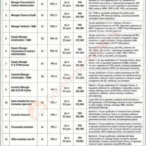 Assistant Manager Construction / O&M Job Advertisement