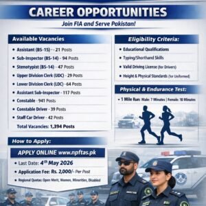 Constable Job Advertisement
