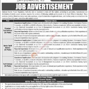 Senior Tariff Advisor Job Advertisement