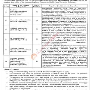 Controller of Examinations Job Advertisement
