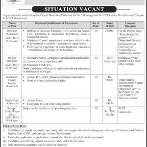 Sui Gas Mechanic Job Advertisement