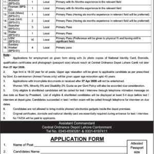 Carpenter Job Advertisement