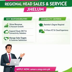 Regional Head Sales & Service Job Advertisement