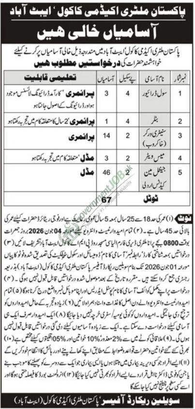 PMA kakul jobs