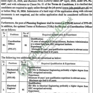 Mechanical Engineer Job Advertisement