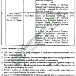 Junior Forensic Scientist (Toxicology) Job Advertisement