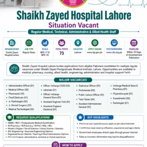 Medical Technologist Job Advertisement